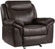 Homelegance® Aram Dark Brown Manual Glider Recliner-0