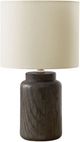 Monarch Specialties Inc. Brown Resin/Ivory Shade Table Lamp -0