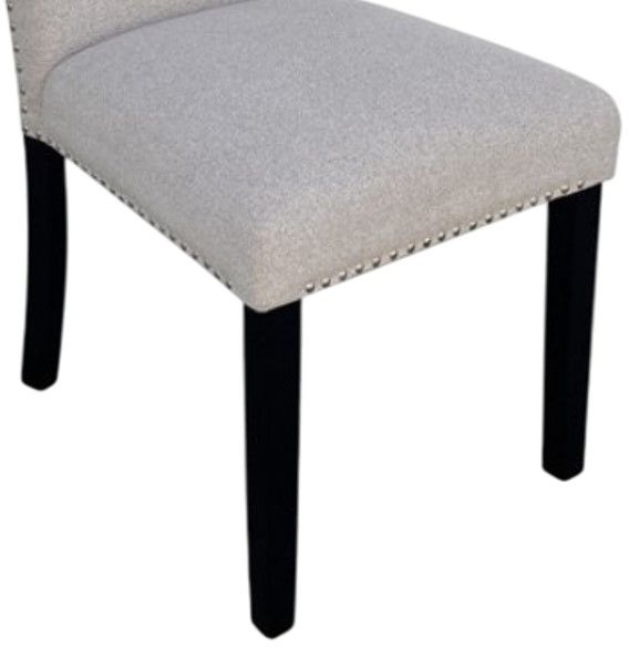 American Wholesale Furniture Shelly Black/Gray Dining Chair-2