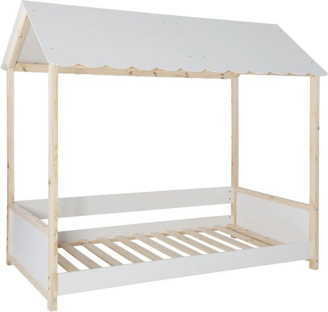 Powell® Kimberly White Twin Youth Canopy Bed-1