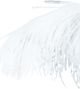 A & B Home Gold/White Ostrich Feather Chandelier-2