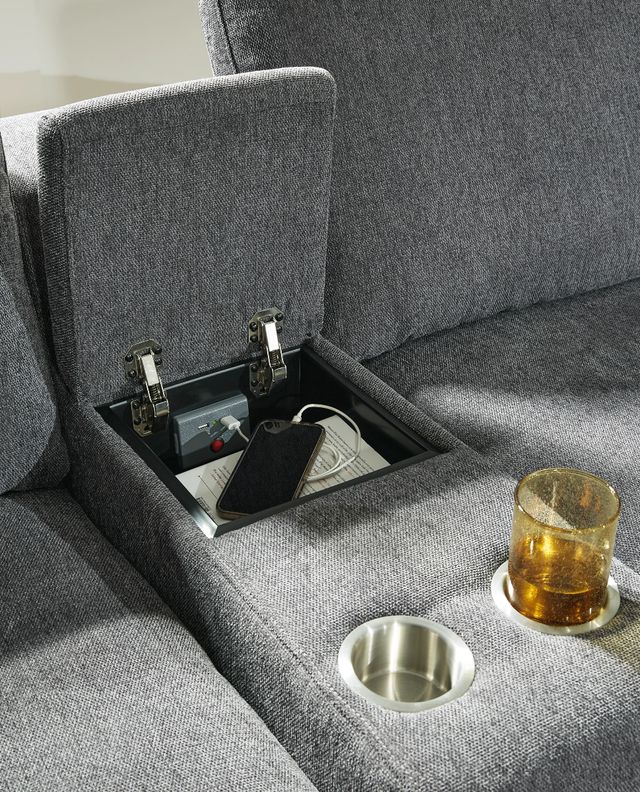 Signature Design by Ashley® Hartsdale 6-Piece Granite Right-Arm Facing Power Reclining Sectional and Chaise with Console-3