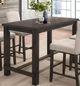 Mazin Furniture Bartell 4-Piece Cream/Espresso Counter Height Dining Set-1