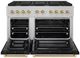 ZLINE Autograph Edition Paramount 48" Satin Stainless Steel Pro Style Gas Range with Black Matte Door and Champagne Bronze Accents-1
