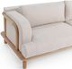 Classic Home Dawson Butterscotch Fabric/Wooden Outdoor Sofa-4