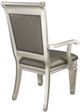 Homelegance® Bevelle Dark Gray/Silver Dining Arm Chair-3