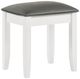 Coaster® Felicity Glossy White/Metallic Vanity Stool-0
