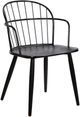 Armen Living Bradley Black Side Chair-0