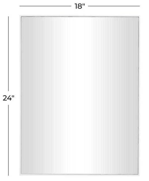 Deco Marche White 24" Wall Mirror-3