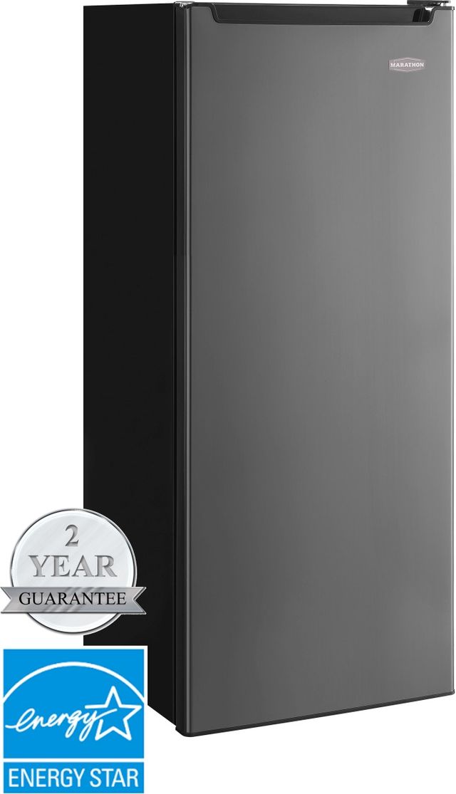 Marathon® 22" 8.5 Cu. Ft. Black Steel Compact Refrigerator-3
