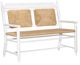 Legacy Classic Vintage Market Picket Fence Rush Seat Bench-0