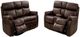 Furniture of America® Antenor 2-Piece Brown Power Reclining Livingroom Seating SetSet-0