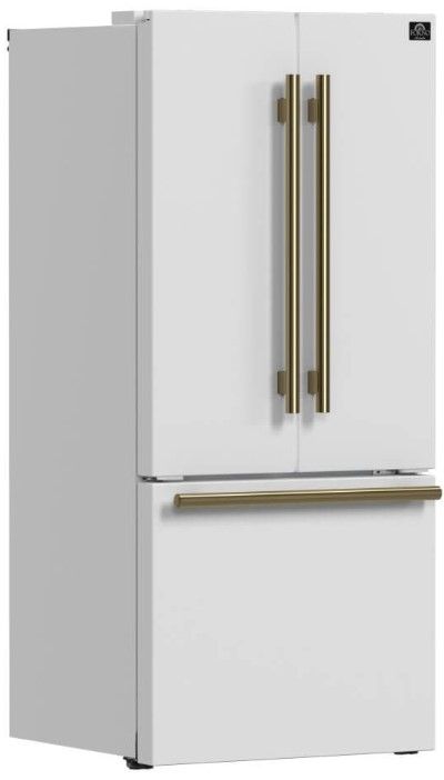 FORNO® Espresso Gallipoli 30 in. 17.5 Cu. Ft. White Counter Depth French Door Refrigerator-2