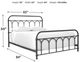 Signature Design by Ashley® Nashburg Black Queen Metal Rod Bed-2