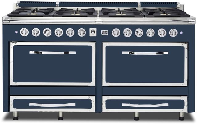 Viking® Tuscany 66" Slate Blue Dual Fuel Pro Style Dual Fuel Range-0