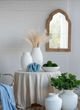 A & B Home Natural White Round Terracotta Vase-4