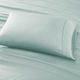 Olliix by Sleep Philosophy Seafoam Queen 300 Thread Count Liquid Cotton Sheet Set-2