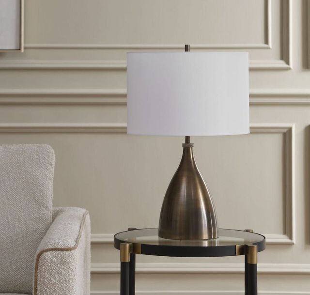 Uttermost® Jereko Rubbed Bronze Table Lamp-3