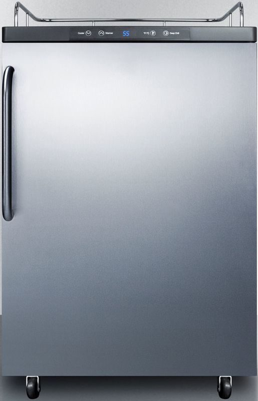 Summit® 5.6 Cu. Ft. Stainless Steel Beer Cooler/Kegerator-0