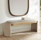 Uttermost® Serena Antique Gold/Bone White Bench-2