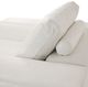 Michael Amini® Mia Bella Cream/Stainless Steel Leather Chair-3