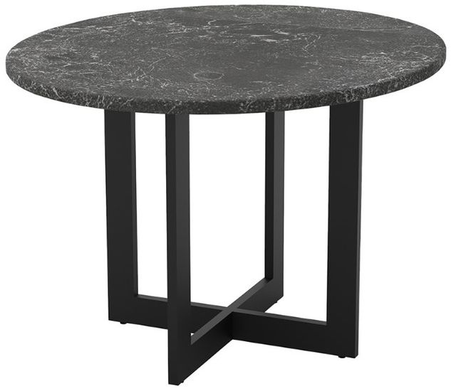 Lane Venture® Foley Round Outdoor Aluminum/Stone Dining Table-1