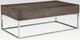 ACME Furniture Cecil II Gray Oak Coffee Table with Chrome Base-0