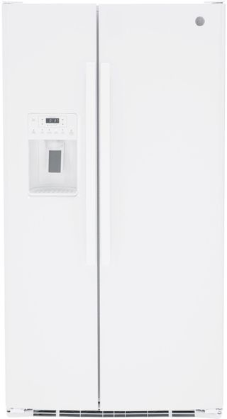 GE® 36" 25.3 Cu. Ft. White Side-by-Side Refrigerator