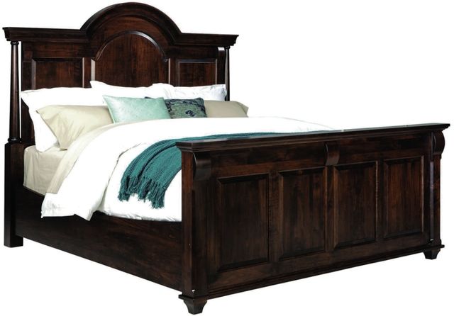 Mavin Customizable Bartlett's Island King Arched Panel Bed with High Footboard-0