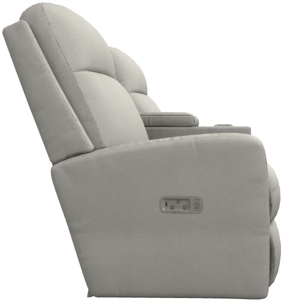 La-Z-Boy® Finley Parchment Power Wall Reclining Loveseat with Console, Headrest, and Lumbar-3