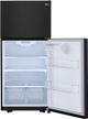 LG 30" 20.2 Cu. Ft. Smooth Black Top Freezer Refrigerator-4
