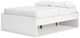 Signature Design by Ashley® Onita White Full Platform Bed with 1 Side Storage-3