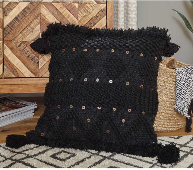 Signature Design by Ashley® Mordechai Black Pillow-3