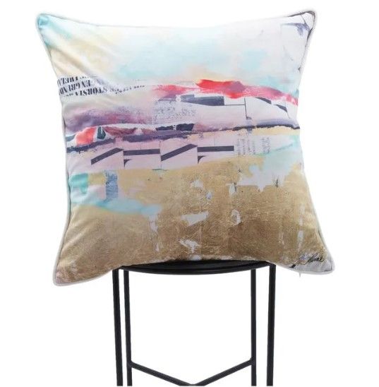 Renwil® Evora Blue/Brown 20"x20" Decorative Pillow-2