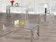 Titus Furniture T5016 Glass Top End Table with Chrome Base-1