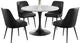 Steve Silver Co. Colfax 5-Piece Black/White Dining Set-0
