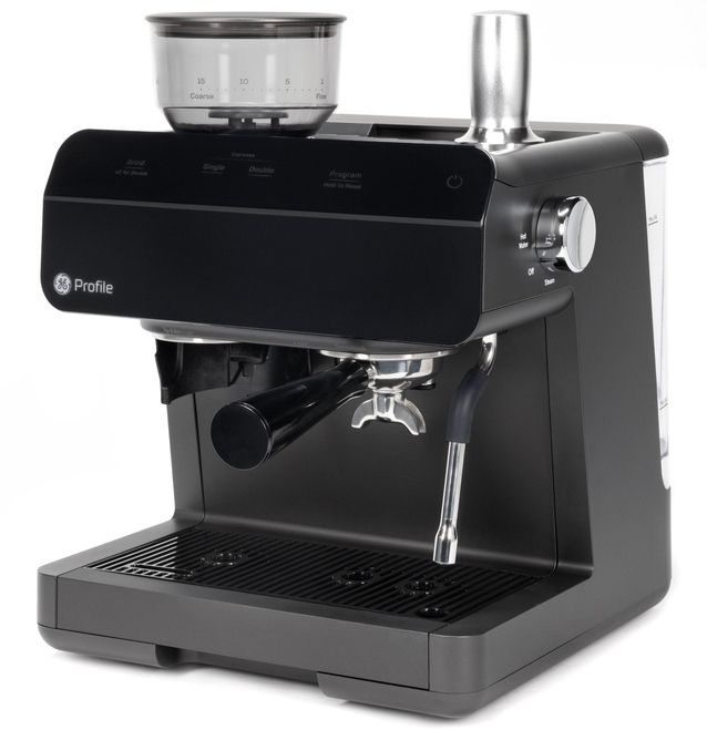 GE Profile™ Black Semi Automatic Espresso Machine-1