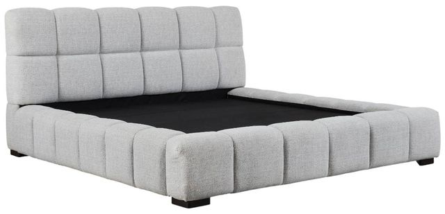 Signature Design by Ashley® Jesstean Light Gray California King Upholstered Panel Bed-3