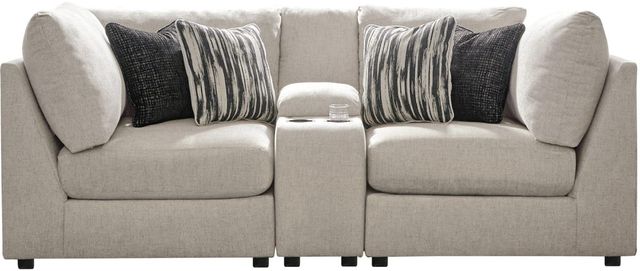 Signature Design by Ashley® Kellway 3-Piece Bisque Sectional with Console