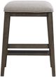 Intercon Hearst Beige/Reclaimed Chevron Backless Stool-1
