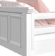 Elements International Hampton Kids White Youth Twin/Twin Loft Bed with Ladder and Trundle-4