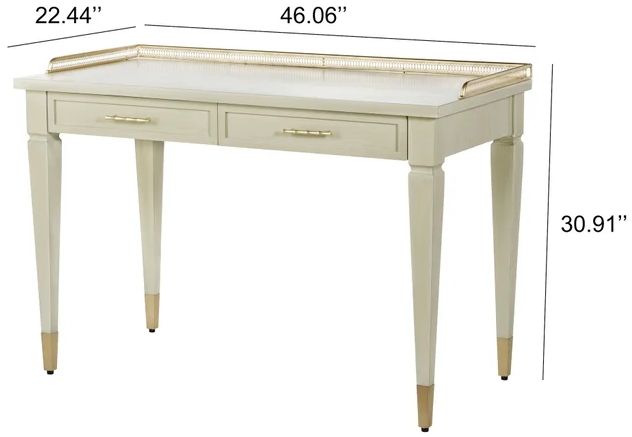 Stylecraft Dann Foley Lifestyle Gloss Linen Desk-2