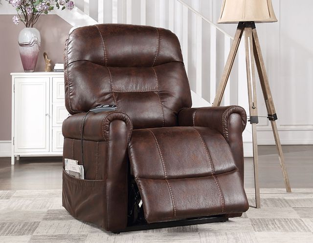Steve Silver Co. Ottawa Walnut Power Lift Recliner-2