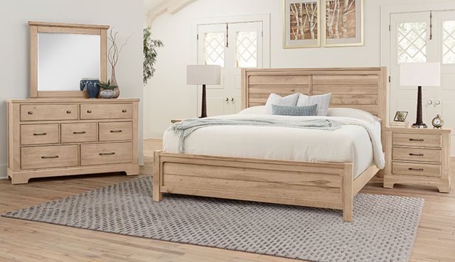Artisan & Post by Vaughan-Bassett Cool Rustic Clear Maple California King Plank Bed-1