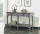 Flexsteel® Plymouth Medium Brown Sofa Table with Distressed Graywash Base-1