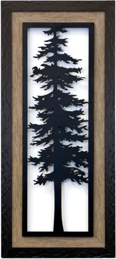 Stylecraft Cypress II Black/Brown/White Wall Art -0