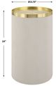 Uttermost® Circuit Brushed Brass Accent Table with White Base-2
