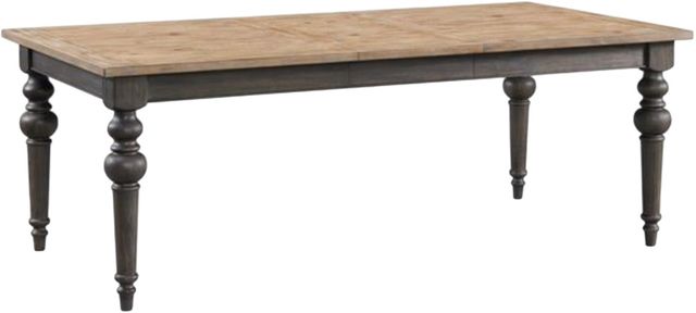 Riverside Furniture Harper Snowy Desert Rectangular Dining Table with Matte Black Base-0