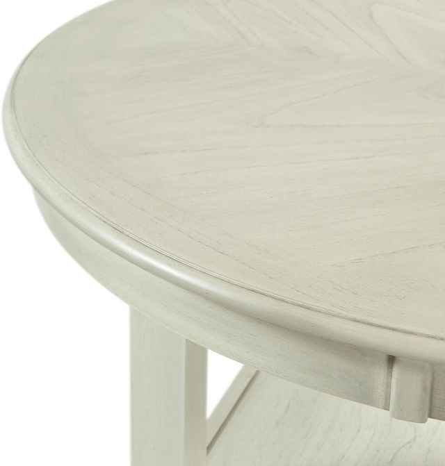 Elements International Amherst White Counter Dining Table-2