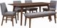 Liberty Furniture Space Savers 6-Piece Gray/Satin Walnut Dining Table Set-0